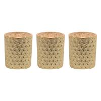 Aroma Champagne Lustre 3 Tealight & Votive Holder Set Extra Image 1 Preview